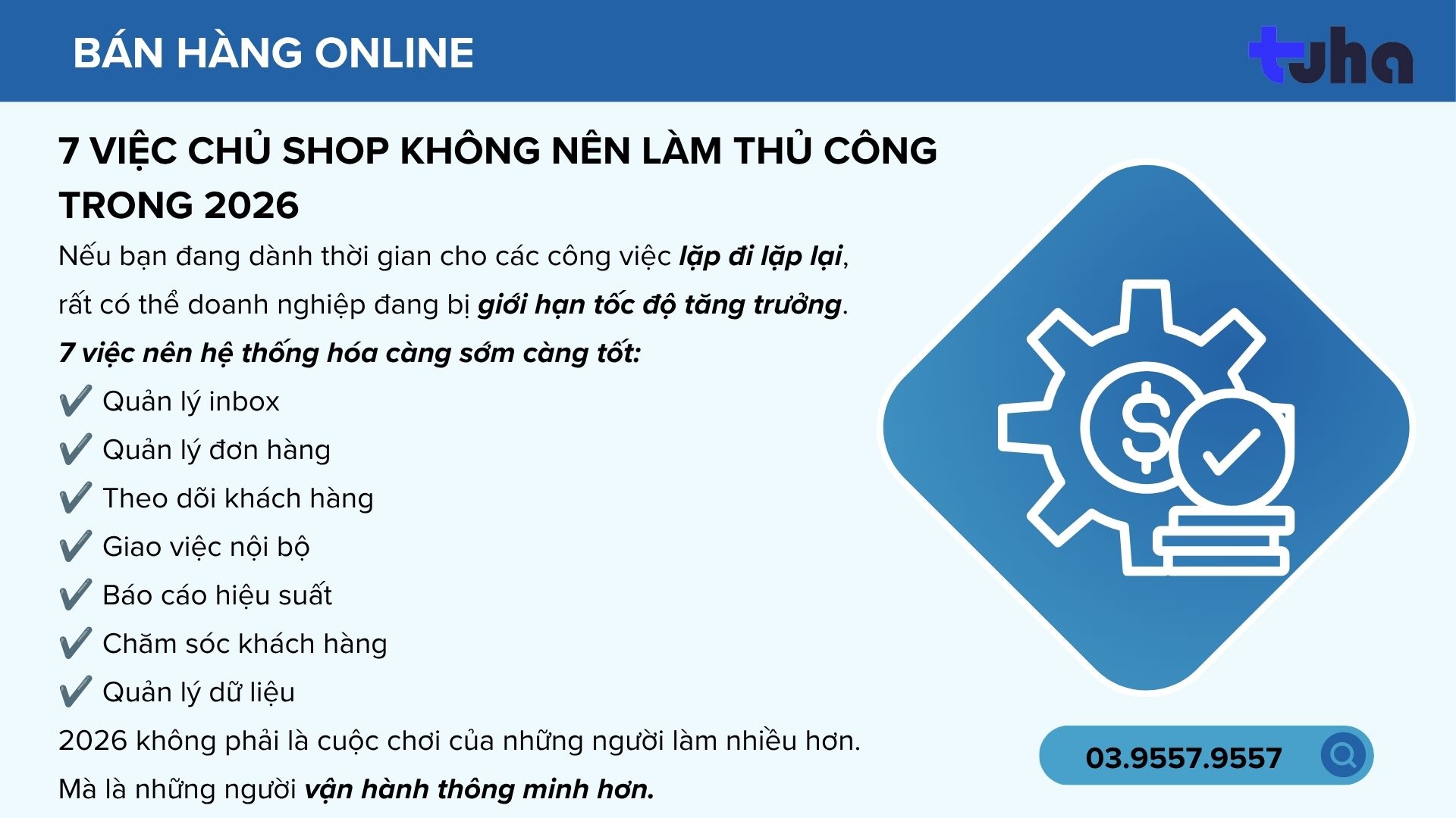 7 Việc Chủ Shop Không Nên Làm Thủ Công Trong 2026