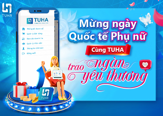 Chương trình khuyến mại 8/3: Mừng ngày Quốc tế Phụ nữ - Cùng TUHA trao ngàn yêu thương