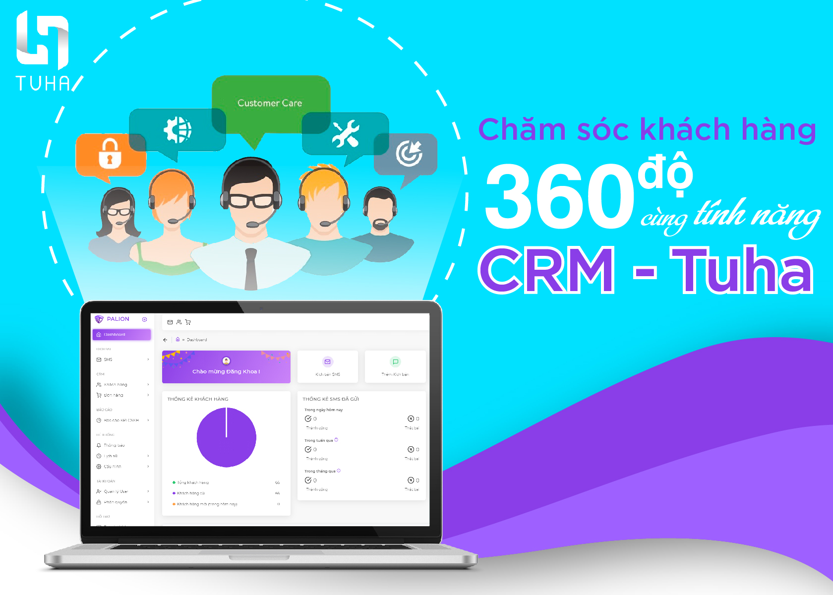 Chăm sóc khách hàng 360 độ cùng tính năng TUHA - CRM