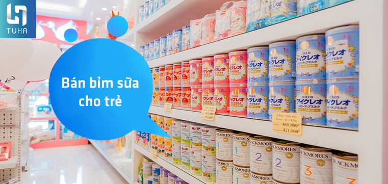Bán bỉm sữa cho trẻ