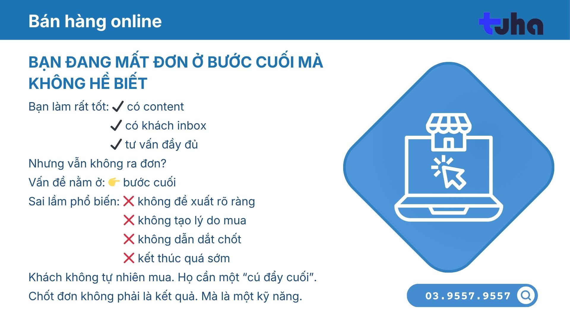 Bạn đang mất đơn ở bước cuối mà không hề biết