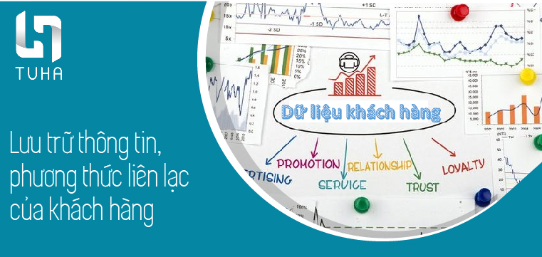 Bước 1: Lưu trữ thông tin, phương thức liên lạc của khách hàng