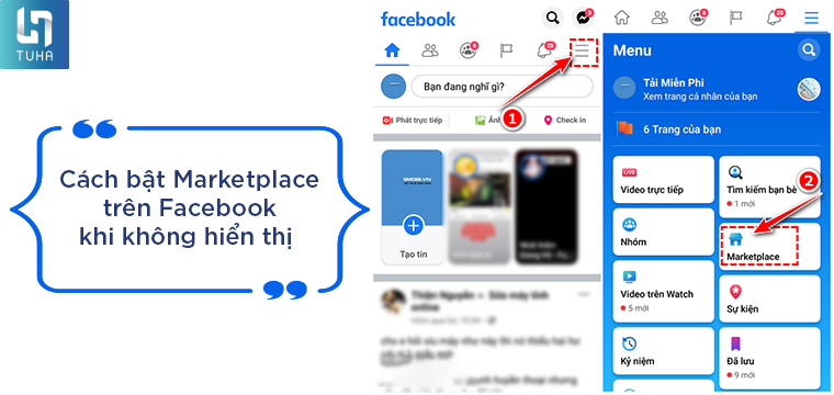 Cách bật Marketplace trên Facebook khi không hiển thị