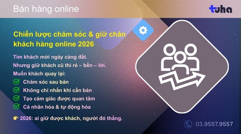Chiến lược chăm sóc & giữ chân khách hàng online hiệu quả năm 2026