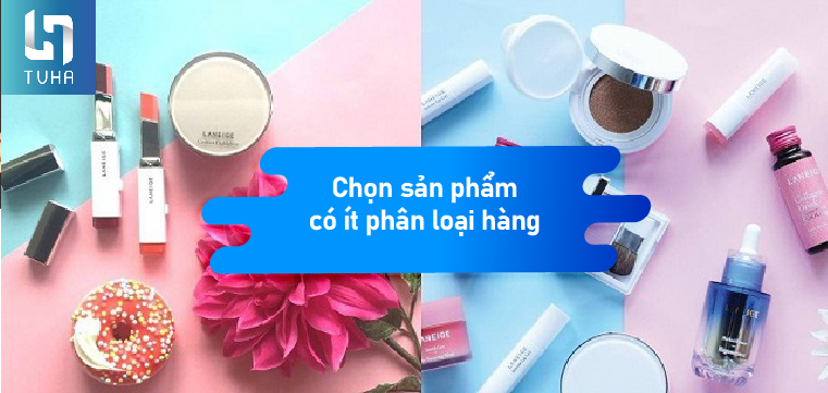 Chọn sản phẩm có ít phân loại hàng