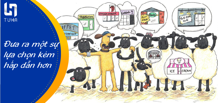 Đưa ra một sự lựa chọn kém hấp dẫn hơn