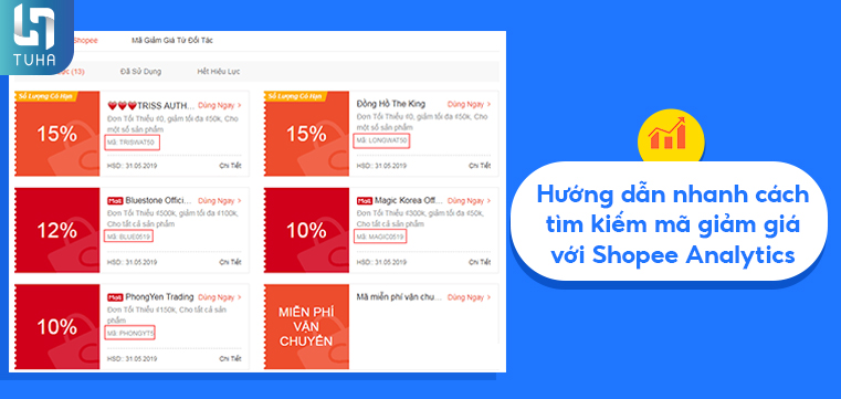 Hướng dẫn nhanh cách tìm kiếm mã giảm giá với Shopee Analytics