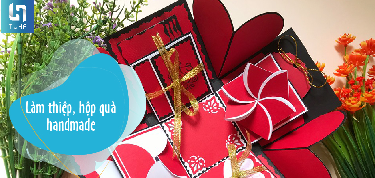 Làm thiệp, hộp quà handmade    