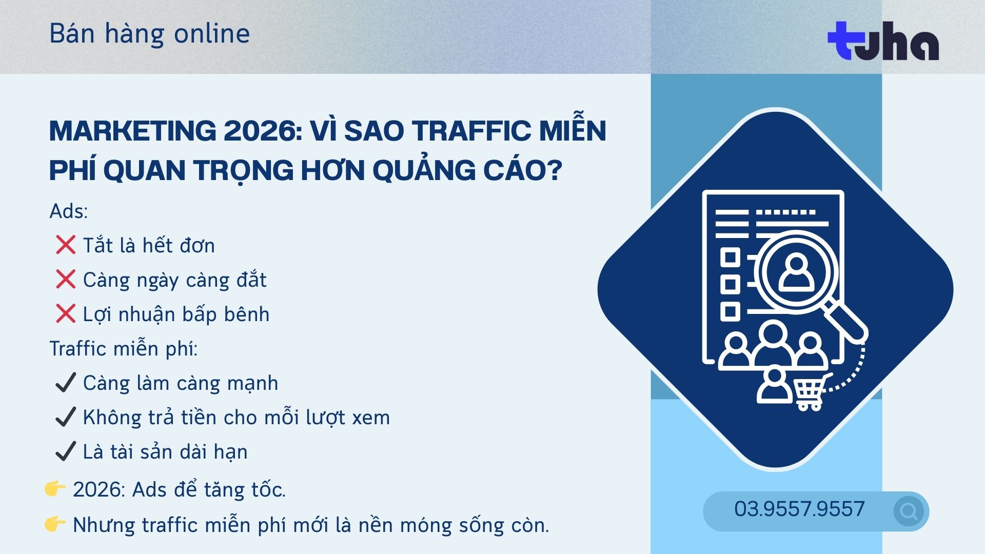Marketing 2026: Vì sao traffic miễn phí quan trọng hơn quảng cáo?