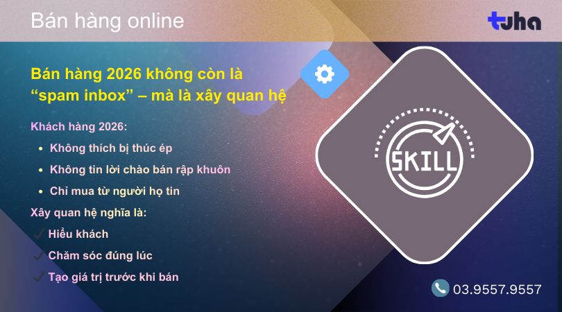 Bán hàng 2026 không còn là spam inbox – mà là xây quan hệ