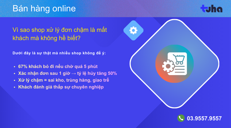 Vì sao xử lý đơn chậm khiến shop mất khách mà không hay biết?