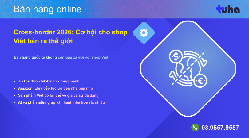 Cross-border 2026: Cơ hội cho shop Việt bán ra thế giới