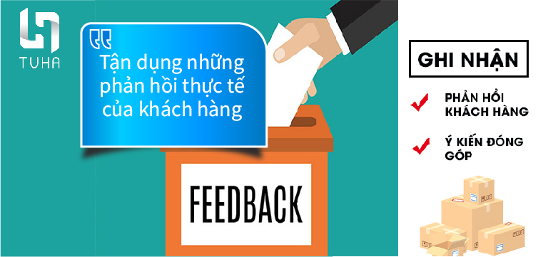 Tận dụng những phản hồi thực tế của khách hàng