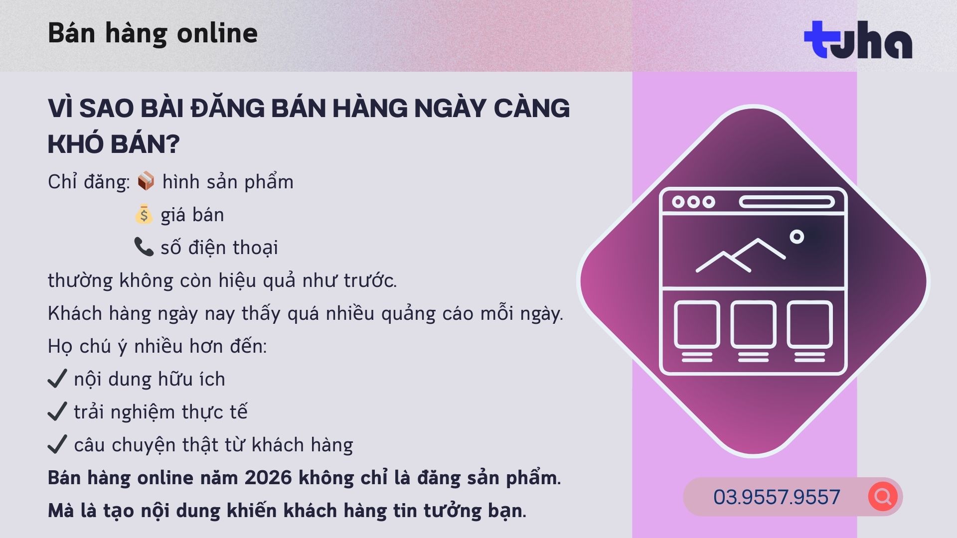Vì sao bài đăng bán hàng ngày càng khó bán?