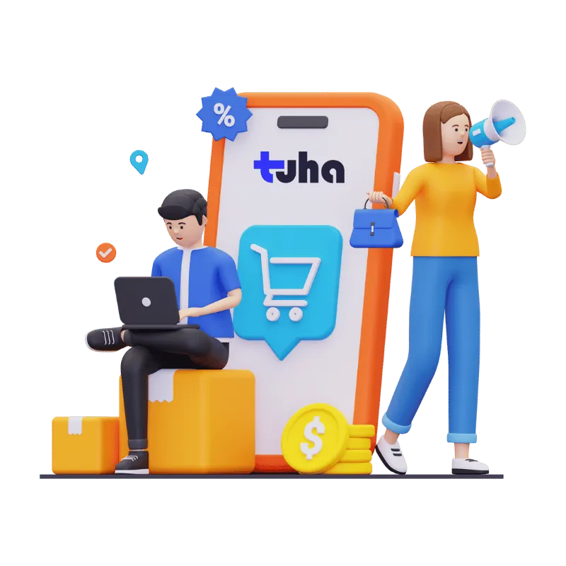 TUHA đồng hành cùng chủ shop bán hàng online